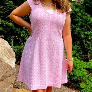 Lily Pulitzer Pink & White Dress